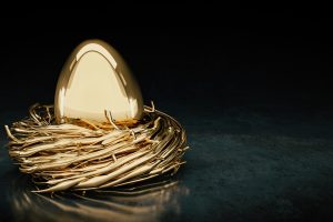 golden eggs. 3D Rendering golden eggs. 3D Rendering