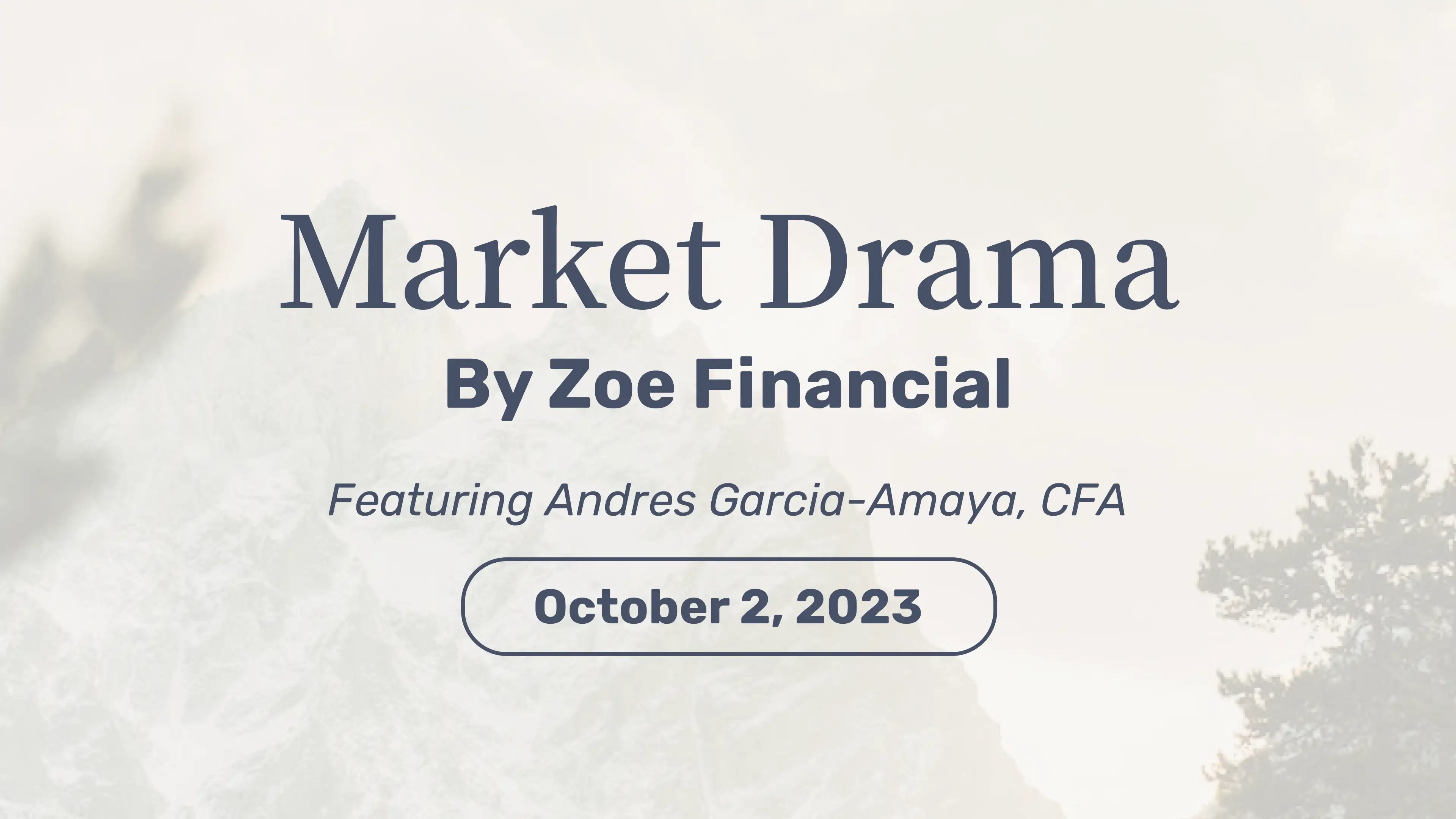 | Market Drama - October 2 |