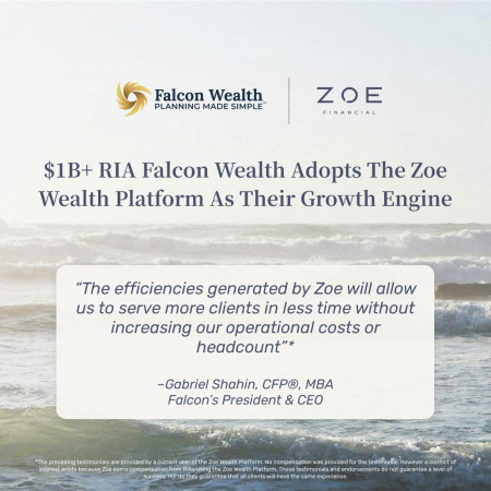 $1B+ AUM RIA Falcon Wealth Adopts the Zoe Wealth Platform as Outsourced Growth Engine